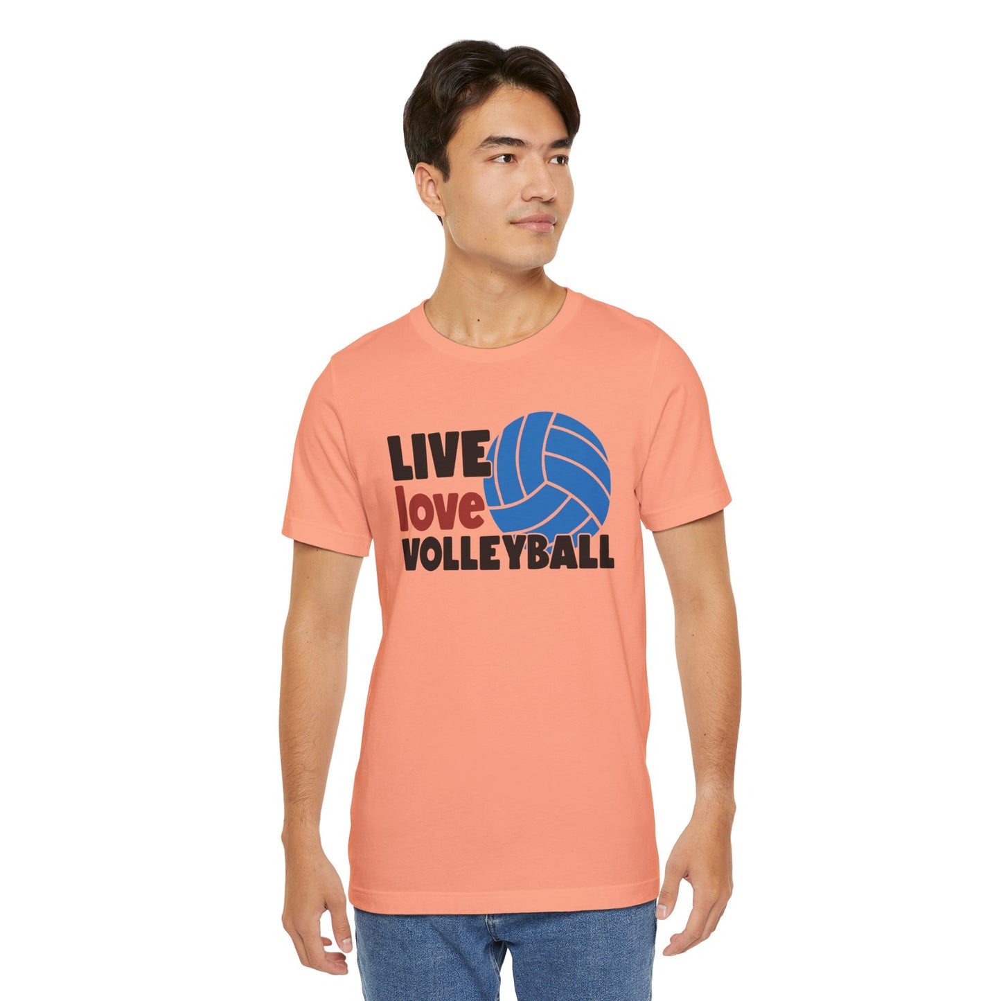 Live Love Volleyball T Shirt,gift for her,gift for him,volleyball gift,sports tee,team shirt,player gift,coach gift,Love Volleyball,Spike it