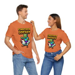 Video Game Chicken Jockey Tee - Unisex Short Sleeve T-Shirt