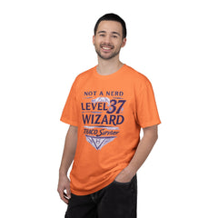 Level 37 Wizard T-Shirt — "Not a Nerd" THAC0 Survivor D&D Gamer Tee