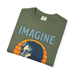 John Lennon Imagine T-Shirt, Vintage Graphic Tee, Music Lover Gift, Unisex Casual Wear, Retro Art Shirt