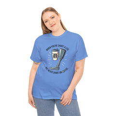 Amputee Coffee Humor - Unisex Heavy Cotton Tee