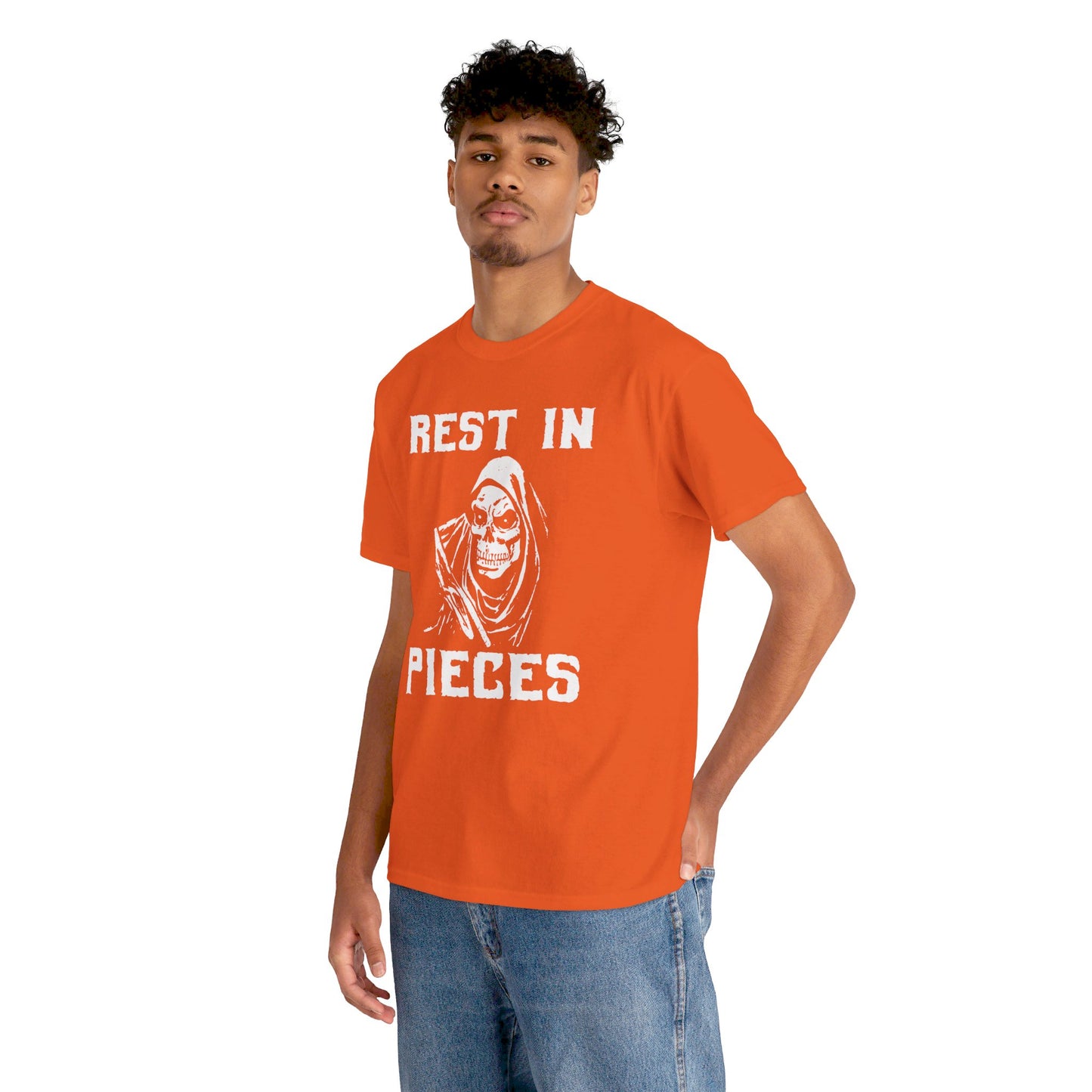 REST IN PIECES Ghoul Graphic, Unisex Heavy Cotton Tee