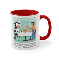 COW TIPPING Awareness - Accent Mugs | Cow Tipping Is Real, Bovine Humor. Gift For Him, Gift For Her, Farm Humor, Cow Fan Gift, Farm Animal