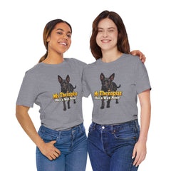 My Therapist Has A Wet Nose Personalized with your dog(s) image T-Shirt