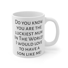 Mum humor mug, funny mum gift, gift from son, unique mum gift, coffee lover, humorous mug, Mothers Day gift, present for mum, Birthday mug