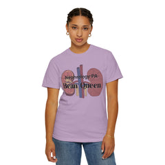 Nephrology Physician Assistant Bean Queen, Graphic Unisex Garment-Dyed T-shirt