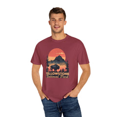 Yellowstone National Park Graphic, Comfort Colors Soft Relaxed Fit Unisex Garment-Dyed T-shirt