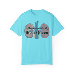 Nephrologist Bean Queen, Graphic Unisex Garment-Dyed T-shirt
