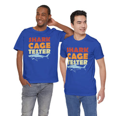 SHARK CAGE TESTER - Graphic Unisex Short Sleeve Tee