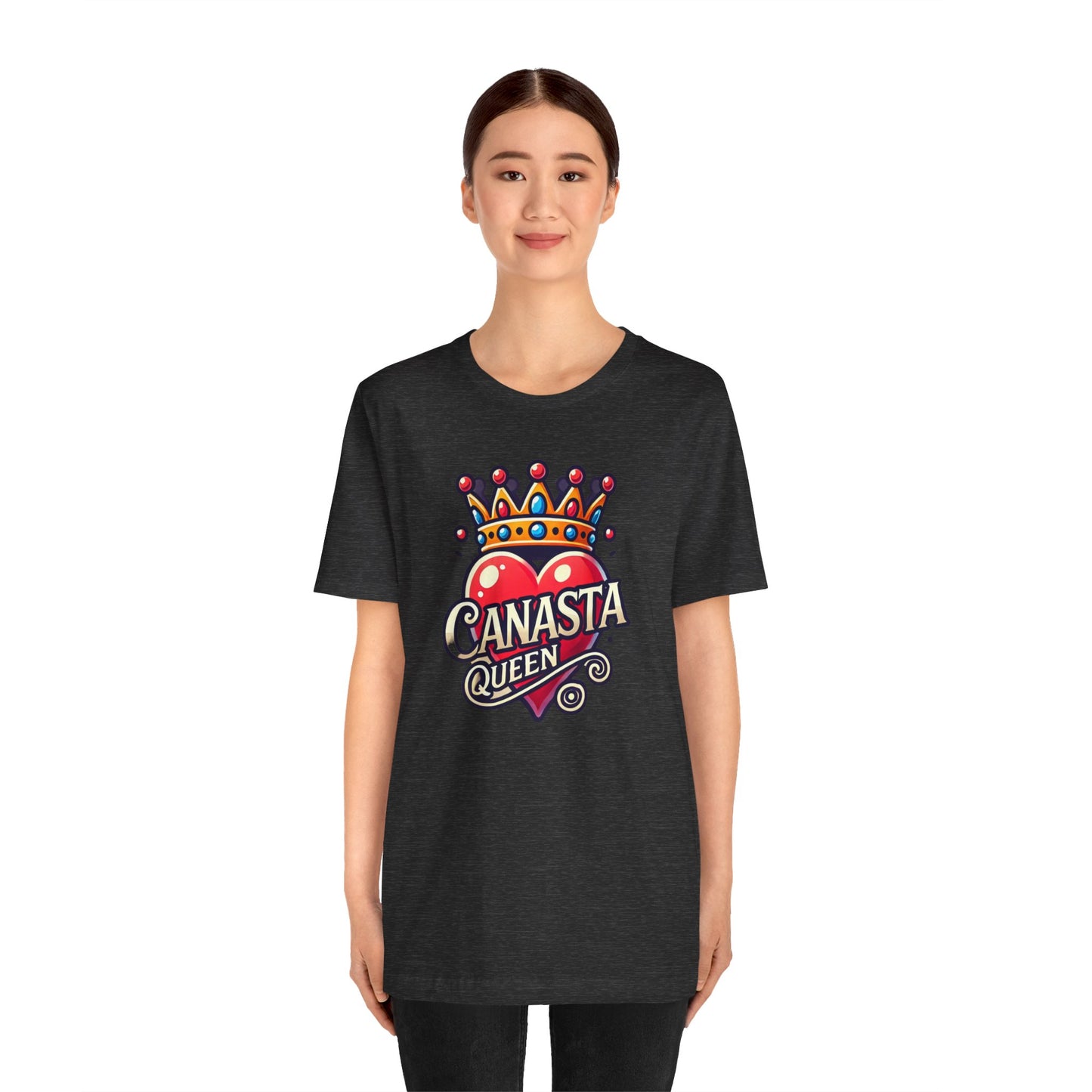 Canasta Queen Crown and Heart - Graphic Unisex Tee