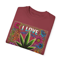 I LOVE GARDENING TShirt, Vintage Style tee, Leaf Graphic Tee, Weed Lover, Smoke Cannabis tee, Relaxed Fit tee, Stoner Lifestyle, Marijuana