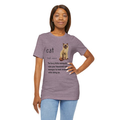 Cat Sociopath Defintion - Unisex Jersey Short Sleeve Tee