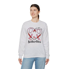 You Give Me Butterflies - Unisex Heavy Blend™ Crewneck Sweatshirt