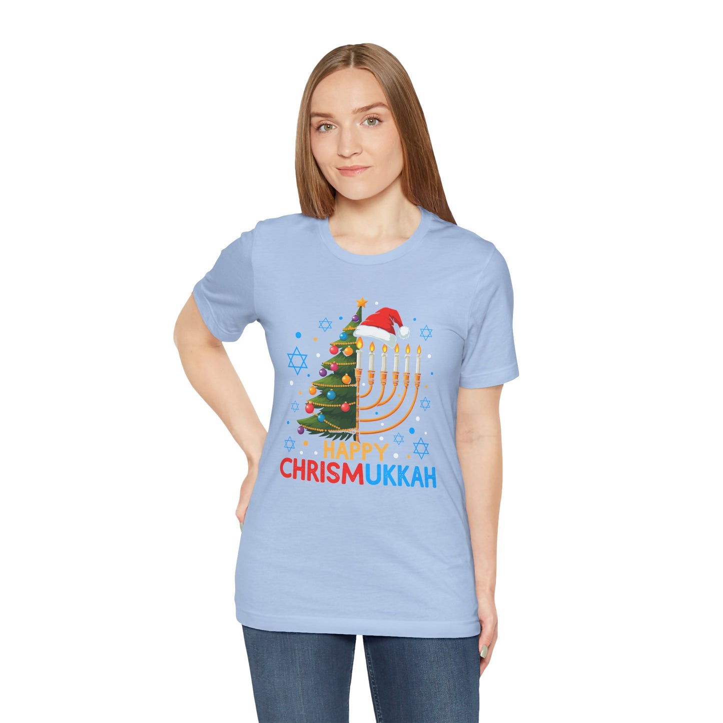 Happy Christmukka - Unisex Jersey Short Sleeve Tee