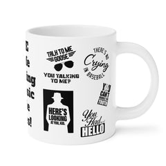 Ultimate Movie Fan Ceramic Mug, 11oz 15oz 20 oz, Pop Culture, 12 Classic Movie Quotes, Fan Gift, Novelty Gift, Catchphrases, Popular Sayings