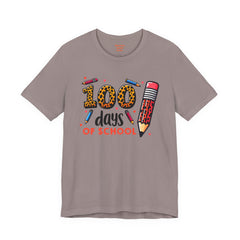 100 DAYS OF SCHOOL - Unisex Jersey Short Sleeve Tee | Elementary School Holiday, Gift For Her, Gift For Him, Teacher Shirt, Classroom Shirt