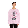Woman's Coffee Is My Love Language Valentine - Unisex Heavy Blend™ Crewneck Sweatshirt
