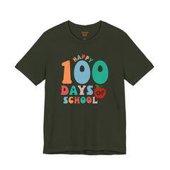 100 DAYS OF SCHOOL - Unisex Jersey Short Sleeve Tee | Elementary School Holiday, Gift For Her, Gift For Him, Teacher Shirt, Classroom Shirt