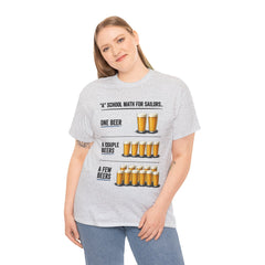 T-Shirt -  "A" School Math for Sailors Funny Beer Graphic Tee