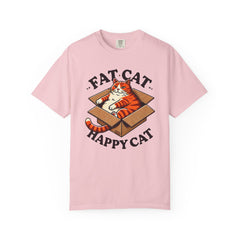 Fat Cat Happy Cat Graphic T-Shirt — Garment-Dyed Unisex Tee