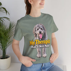 My Therapist Has A Wet Nose Personalized with your dog(s) image T-Shirt