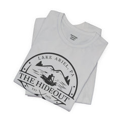 The Hideout Lake Ariel Tee — Vintage Lakeside Cabin T-Shirt