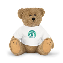 EARTH DAY ANIMAL, Plush Toy with T-Shirt, Teddy Bear, Bunny Rabbit, Sheep, Elephant,This Is Our Home, animal lover gift, kids earth day gift