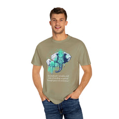 Elephants Graphic  Garment-Dyed T-shirt