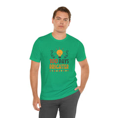 100 Days of School Brighter Teacher Appreciation T-Shirt