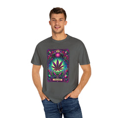 TAROT CARD WEED T Shirt, Vintage Style tee, Marijuana Leaf Graphic Tee, Weed Lover, Smoke Cannabis tee, Relaxed Fit tee, Stoner Lifestyle
