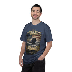 USS Patrick Henry SSBN 599 Submarine T-Shirt with a quote from its namesake