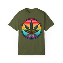 MARIJUANA LEAF TShirt, Vintage Style tee, Leaf Graphic Tee, Weed Lover, Smoke Cannabis tee, Relaxed Fit tee, Stoner Lifestyle, Retro Style