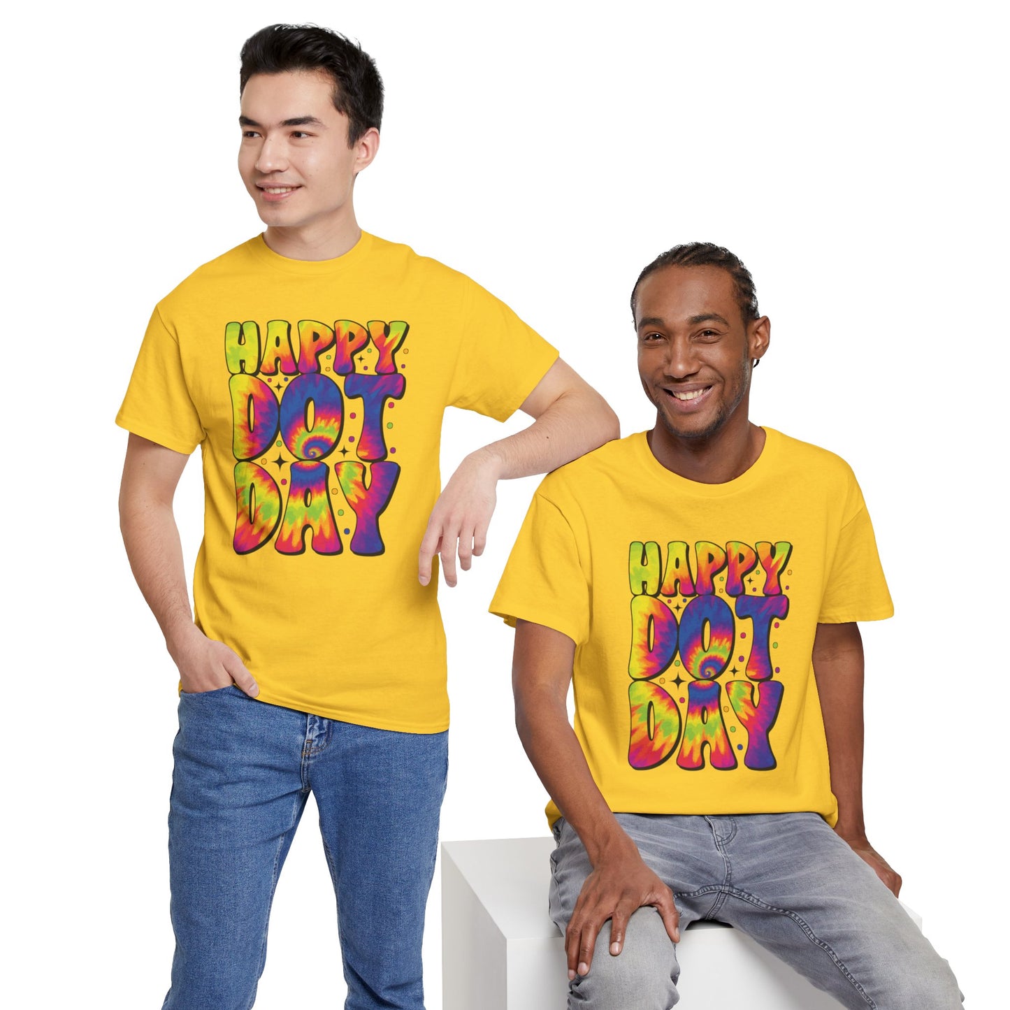 HAPPY DOT DAY - Graphic Unisex Heavy Cotton Tee