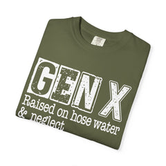 Raised on Hose Water and Neglect — Retro Graphic T-Shirt (Vintage Gift for Gen X)