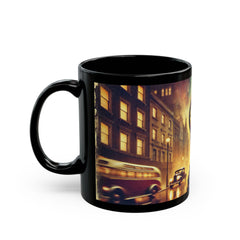 Time After Time Cyndi Lauper inspired full wrap with Lyrics Graphic - Black Mug (11oz, 15oz)