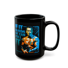 If It Bleeds We Can Kill It, Predator Quote Graphic Black Mug (11oz, 15oz)
