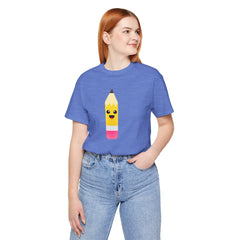 Emoji TEACHER PENCIL- Graphic Unisex Jersey Short Sleeve Tee