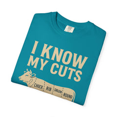 Funny Cow Cuts Unisex T-Shirt - Gift for Meat Lovers, BBQ Parties