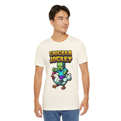 Video Game Chicken Jockey Tee - Unisex Short Sleeve T-Shirt