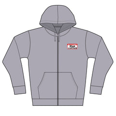 Personalized Full-Zip Hoodie with your name on front and your Dogs Image on back