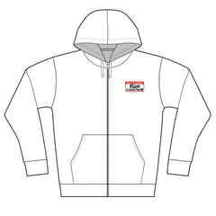 Personalized Full-Zip Hoodie with your name on front and your Dogs Image on back