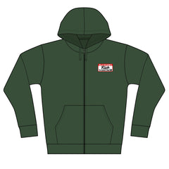 Personalized Full-Zip Hoodie with your name on front and your Dogs Image on back