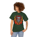 Flaming Fire Vampire - Graphic Unisex Heavy Cotton Tee