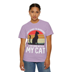 Workout & Cat Lover Unisex T-Shirt - I Just Want to Workout and Hang with My Cat