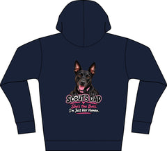 Personalized Full-Zip Hoodie with your name on front and your Dogs Image on back