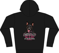 Personalized Full-Zip Hoodie with your name on front and your Dogs Image on back