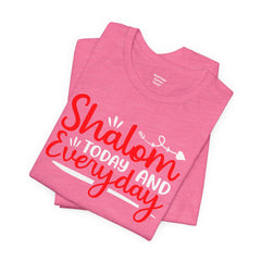 Shalom Quote Unisex Tee - Passover Jewish Holiday T Shirt