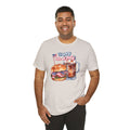 Happy 4th Of July Burger and Mug Graphic, Unisex Jersey Short Sleeve Tee