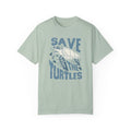 Sea Turtles, Save The Turtles -  Graphic Unisex Garment-Dyed T-shirt