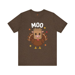 Funny Thanksgiving Turkey Moo T‑Shirt - Unisex Tee